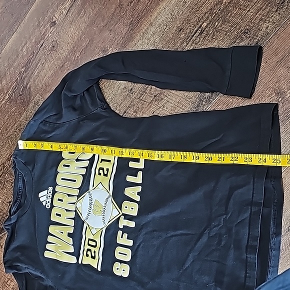 Adidas Women's M Warriors Softball Tshirt Long Sleeve - Picture 5 of 7